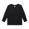 3007 KIDS LONG SLEEVE TEE - BLACK