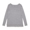 4017 STELLA LONG SLEEVE TEE - GREY MARLE