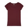 4019 NOTE TEE - BURGUNDY