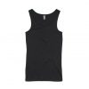 4021 EVEN RIB SINGLET - BLACK