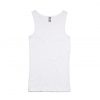 4021 EVEN RIB SINGLET - WHITE