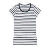 4023 LOOP STRIPE TEE - WHITE/NAVY