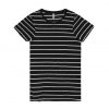 4025 BASIC STRIPE TEE - BLACK/WHITE