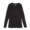 4026 FINE LONG SLEEVE TEE - BLACK