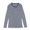 4027 FINE STRIPE LONG SLEEVE - NAVY/WHITE