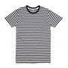 5028 STAPLE STRIPE TEE - BLACK/WHITE