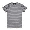 5028 STAPLE STRIPE TEE - GREY MARLE/BLACK