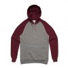 5205 CASE HOOD - STEEL MARLE/BURGUNDY