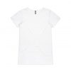 4010 BEVEL V-NECK TEE - WHITE