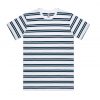 5044 CLASSIC STRIPE TEE - WHITE/NAVY