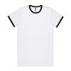 5053 RINGER TEE - WHITE/BLACK