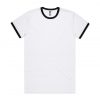 5053 RINGER TEE - WHITE/BLACK