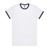 5053 RINGER TEE - WHITE/NAVY