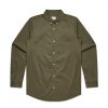 5414 DENIM WASH SHIRT - ARMY