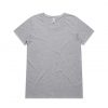 4011 SHALLOW SCOOP TEE - GREY MARLE