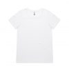 4011 SHALLOW SCOOP TEE - WHITE