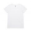 4011 SHALLOW SCOOP TEE - WHITE