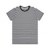 4037 MAPLE STRIPE TEE - BLACK/WHITE