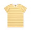 4037 MAPLE STRIPE TEE - WHITE/YELLOW