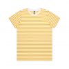 4037 MAPLE STRIPE TEE - WHITE/YELLOW