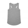 4045 YES RACERBACK SINGLET - GREY MARLE