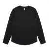 4055 CURVE LONG SLEEVE TEE - BLACK