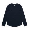 4055 CURVE LONG SLEEVE TEE - NAVY