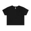 4062 CROP TEE - BLACK