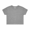 4062 CROP TEE - GREY MARLE