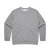 4121 WOMENS PREMIUM CREW - GREY MARLE