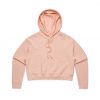 4122 WOMENS CROP HOOD - PALE PINK