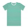 5028 STAPLE STRIPE TEE - WHITE/GREEN