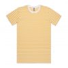 5028 STAPLE STRIPE TEE - WHITE/YELLOW