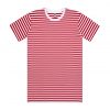 5028 STAPLE STRIPE TEE - WHITE/RED