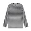 5031 MATCH STRIPE LONG SLEEVE - GREY MARLE/BLACK