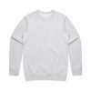 5121 MENS PREMIUM CREW - WHITE MARLE