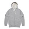 5122 MENS PREMIUM ZIP HOOD - GREY MARLE